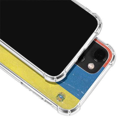 Venezuela Flag Distressed iPhone 14 Clear Case